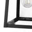 Home Decorators Collection Blakeley Transitional 1-Light Black Outdoor Wall Lantern with Beveled Glass