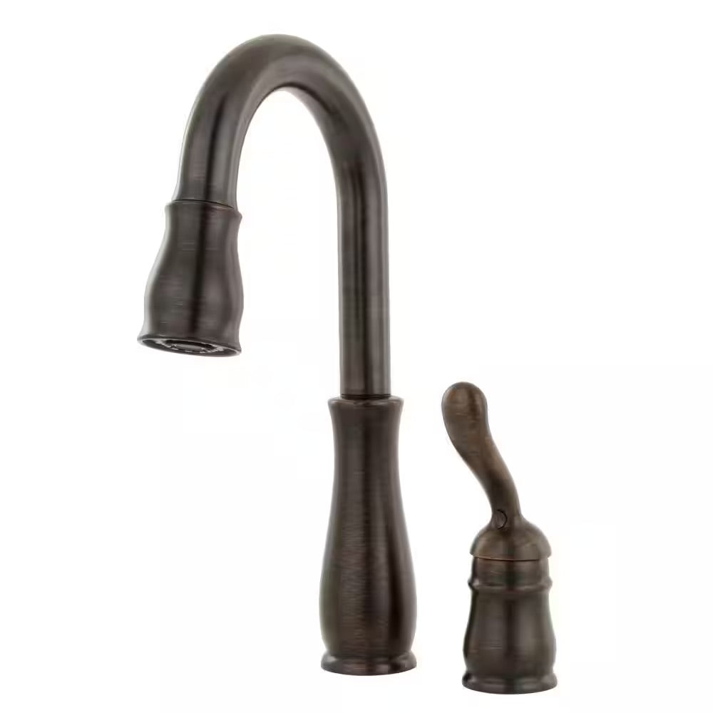 Delta Leland Single-Handle Pull-Down Sprayer Kitchen Faucet with MagnaTite Docking in Venetian Bronze