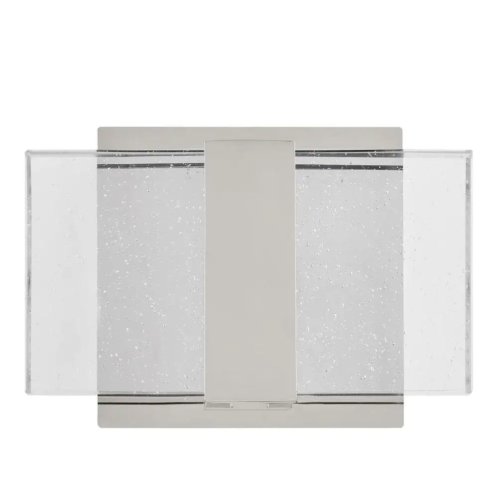 Home Decorators Collection Alberson 2-Light Chrome Integrated LED with Bubble Glass Indoor Wall Sconce