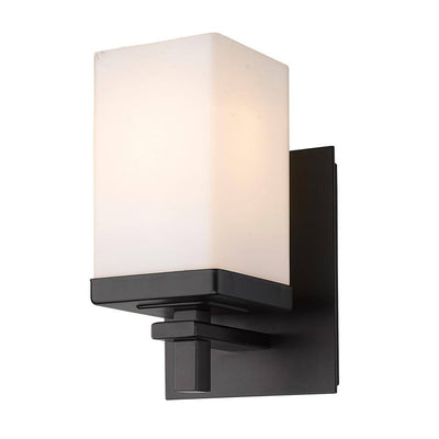 Golden Lighting Maddox 1-Light Matte Black Vanity Light