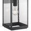 Progress Lighting Park Court 19 in. 1-Light Textured Black Traditional Outdoor Wall Lantern with Clear Seeded Glass