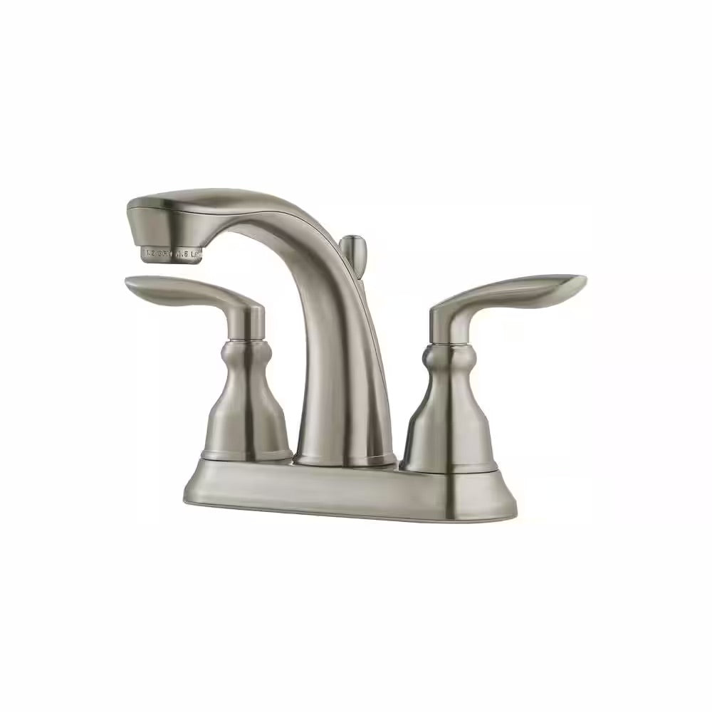 Pfister Avalon 4 in. Centerset 2-Handle Bathroom Faucet in Brushed Nickel