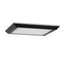 NEXT GLOW Ultra Slim Luxurious Edge-Lit 5 in. Square Black Ceiling Light 4000K LED Easy Installation Flush Mount (1-Pack)