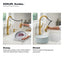 KOHLER Sundae Single-Handle Pull Down Sprayer Kitchen Faucet in Vibrant Brushed Moderne Brass