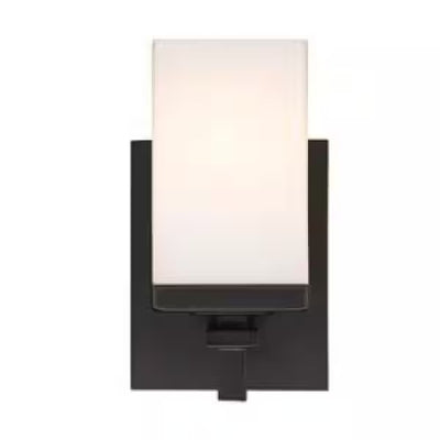 Golden Lighting Maddox 1-Light Matte Black Vanity Light