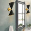 RRTYO 2-Light Black Wall Sconce with Light Direction of Up and Down
