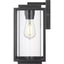 Progress Lighting Macstreet 9 In. 1-Light Matte Black Modern Outdoor Wall Lantern with Clear Glass