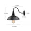 LNC Modern Farmhouse 1-Light Matte Black Wall Mount Sconce with Rustic Barn Shade LED Compatible Wall Light (2-Pack)