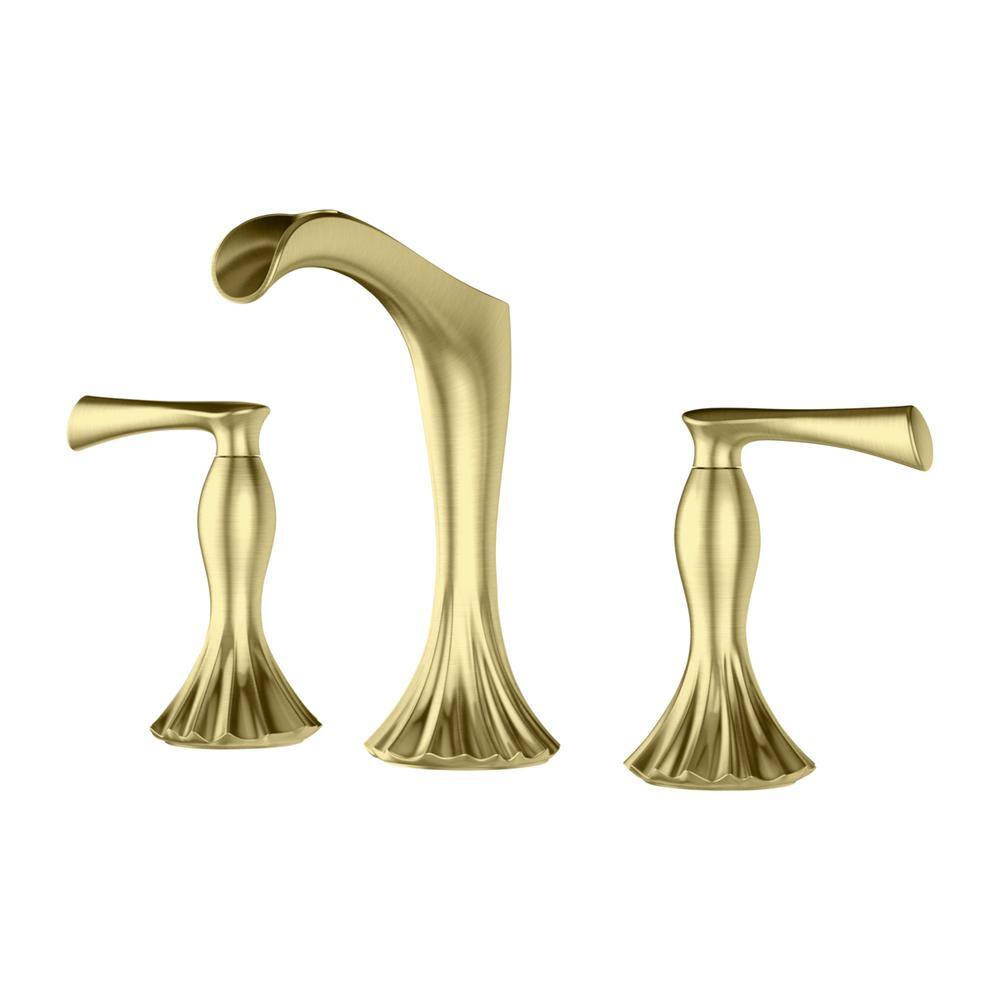 Pfister Rhen 8 in. Widespread 2-Handle Trough Bathroom Faucet in Brushed Gold
