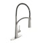 Glacier Bay Brenner Commercial Style Single-Handle Pull-Down Sprayer Kitchen Faucet in Stainless Finish