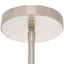 Hampton Bay Mullins 6.75 in. 1-Light Brushed Nickel Mini Pendant with Clear Glass Shade