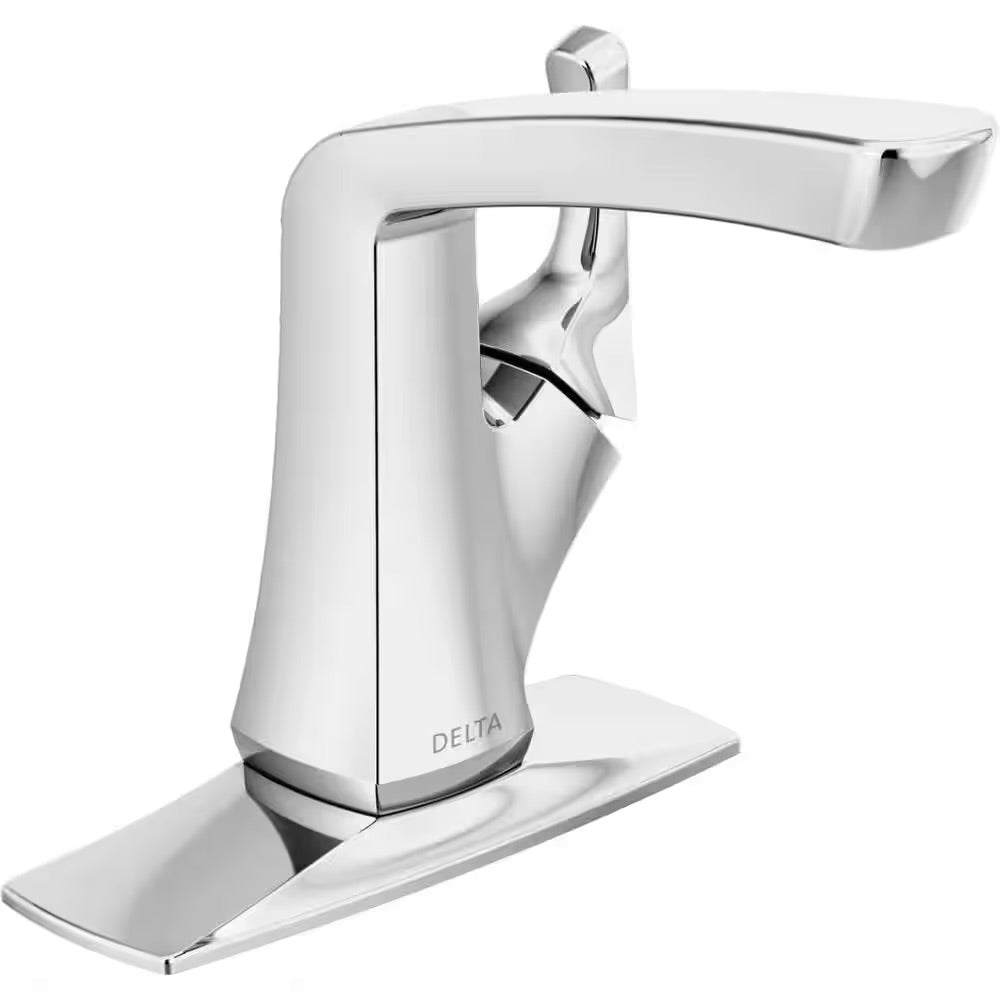 Delta Vesna 4 in. Centerset Single-Handle Bathroom Faucet in Chrome