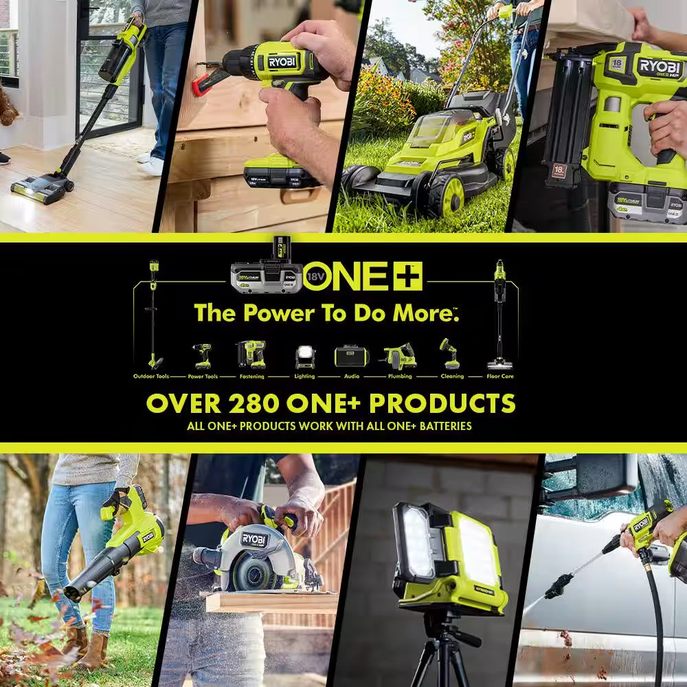 RYOBI ONE+ 18V HIGH PERFORMANCE Lithium-Ion 4.0 Ah Battery and Charger Starter Kit