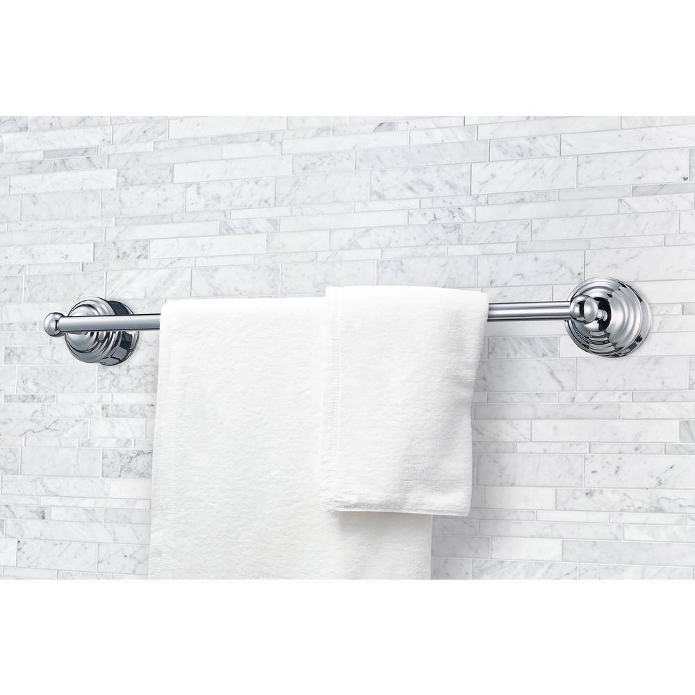 Bel Air Lighting 3-Light Polished Chrome Bathroom Vanity Light Fixture Set with Towel Hooks, Robe Hook, and Tissue Holder