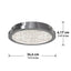 Artika Glam 13.5 in. 1-Light Chrome Integrated Selectable LED Modern Flush Mount Ceiling Light Fixture for Kitchen and Hallway
