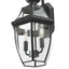Hampton Bay Highstone 2-Light Matte Black Hardwired Outdoor Large Coach Wall Lantern Sconce