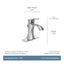 MOEN Voss Single Hole Single-Handle High-Arc Bathroom Faucet in Brushed Nickel
