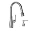 Glacier Bay Kagan Single-Handle Pull-Down Sprayer Kitchen Faucet with Soap Dispenser in Chrome