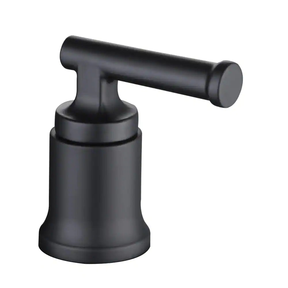 Glacier Bay Oswell 4 in. Centerset 2-Handle High-Arc Bathroom Faucet in Matte Black