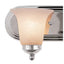 Bel Air Lighting Cabernet Collection 3-Light Polished Chrome Bathroom Vanity Light Fixture with White Marbleized Shade