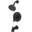 Pfister Ladera Single-Handle 3-Spray Tub and Shower Faucet in Matte Black (Valve Included)