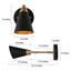 Zevni Flumie 1-Light Industrial Black Indoor Wall Sconce Modern Brass Vanity Light Adjustable Head with Cone Metal Shade