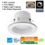Commercial Electric 4 in. Color Selectable CCT Integrated LED Recessed Light Trim with Night Light Feature 625 Lumens Dimmable