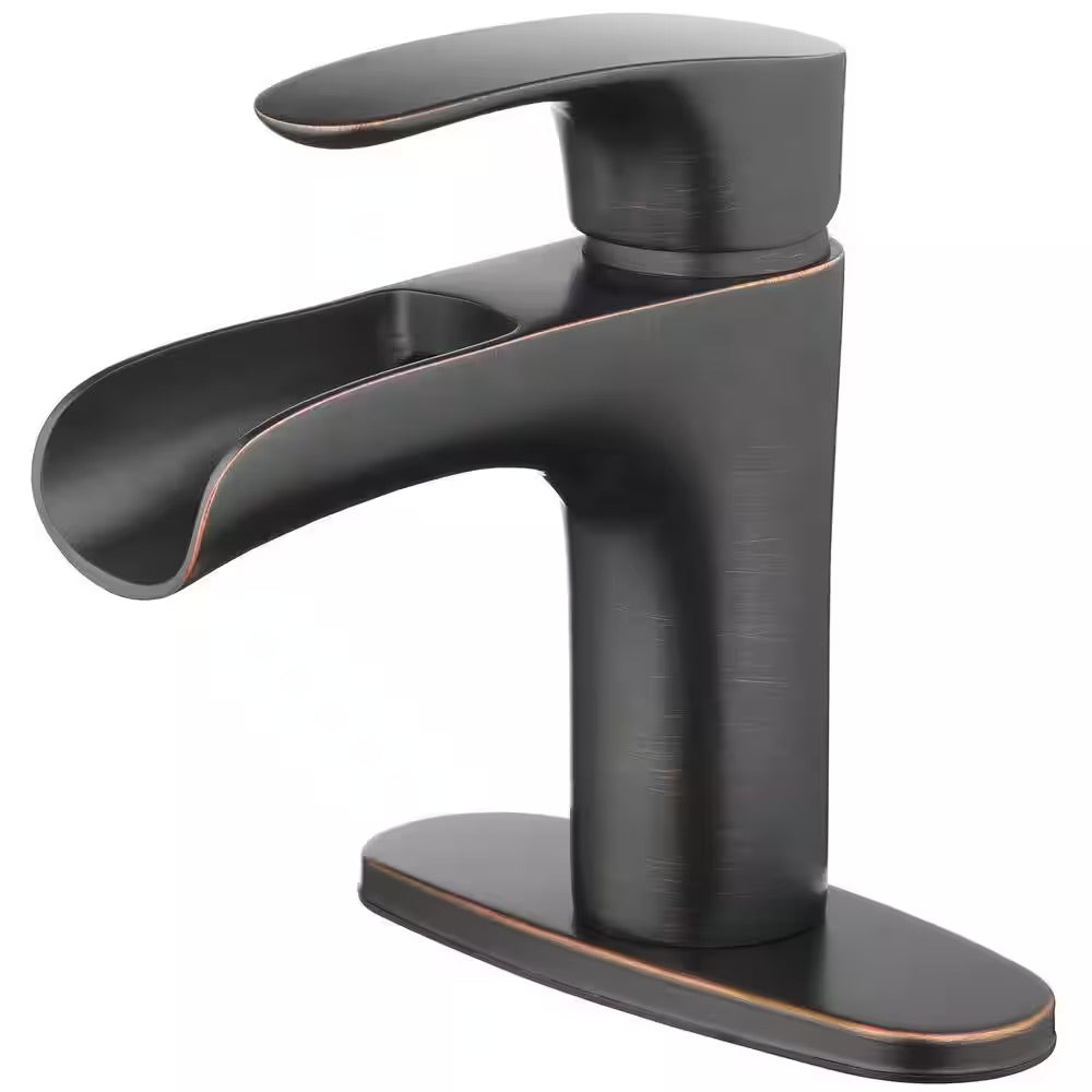 Tosca Single Hole Single-Handle Bathroom Faucet in Oil-Rubbed Bronze