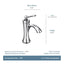 MOEN Wynford Single Hole Single-Handle High-Arc Bathroom Faucet in Chrome