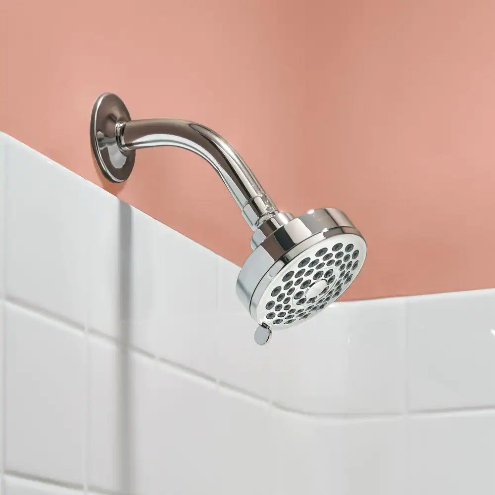 MOEN Eos 3-Spray 3.8 in. Single Wall Mount Fixed Shower Head in Chrome (1.75 GPM)