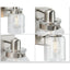 Progress Lighting Calhoun Collection 5 in. 1-Light Brushed Nickel Clear Glass Farmhouse Urban Industrial Bathroom Vanity Light