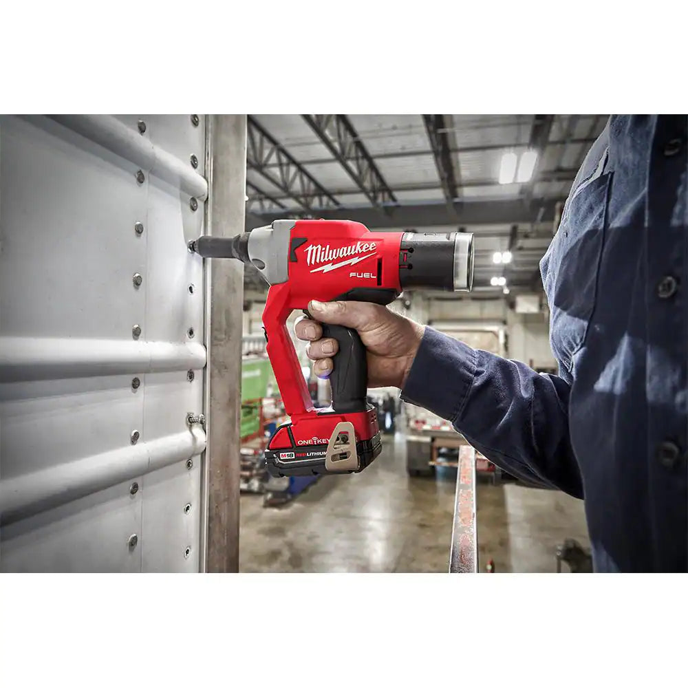 Milwaukee M18 FUEL ONE-KEY 18-Volt Lithium-Ion Cordless Rivet Tool (Tool-Only)