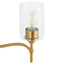 Home Decorators Collection Ayelen 3-Light Matte Brass Modern Bathroom Vanity Light with Clear Glass