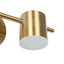 Zevni Sharre 14 in. 2-Light Brass Gold Integrated LED Bathroom Vanity Light, Modern Bath Lighting, Farmhouse Wall Sconce