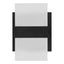 Home Decorators Collection Alberson 2-Light Matte Black Integrated LED Indoor Wall Sconce Vanity Light Bar