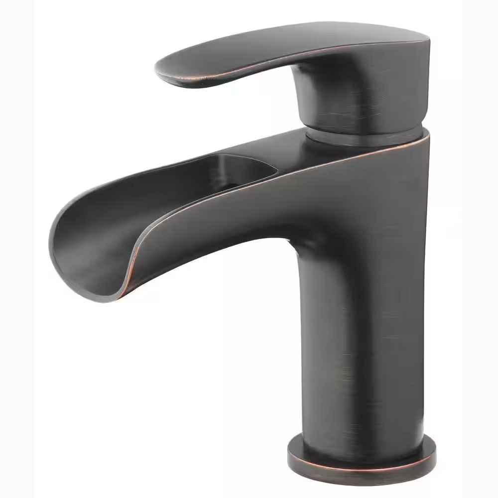 Tosca Single Hole Single-Handle Bathroom Faucet in Oil-Rubbed Bronze