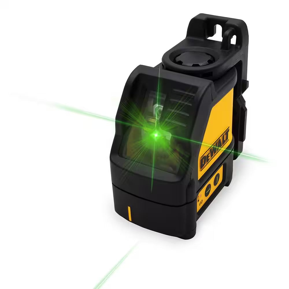 DEWALT 330 ft. Green Self-Leveling Cross Line Laser Level with (3) AA Batteries & Case