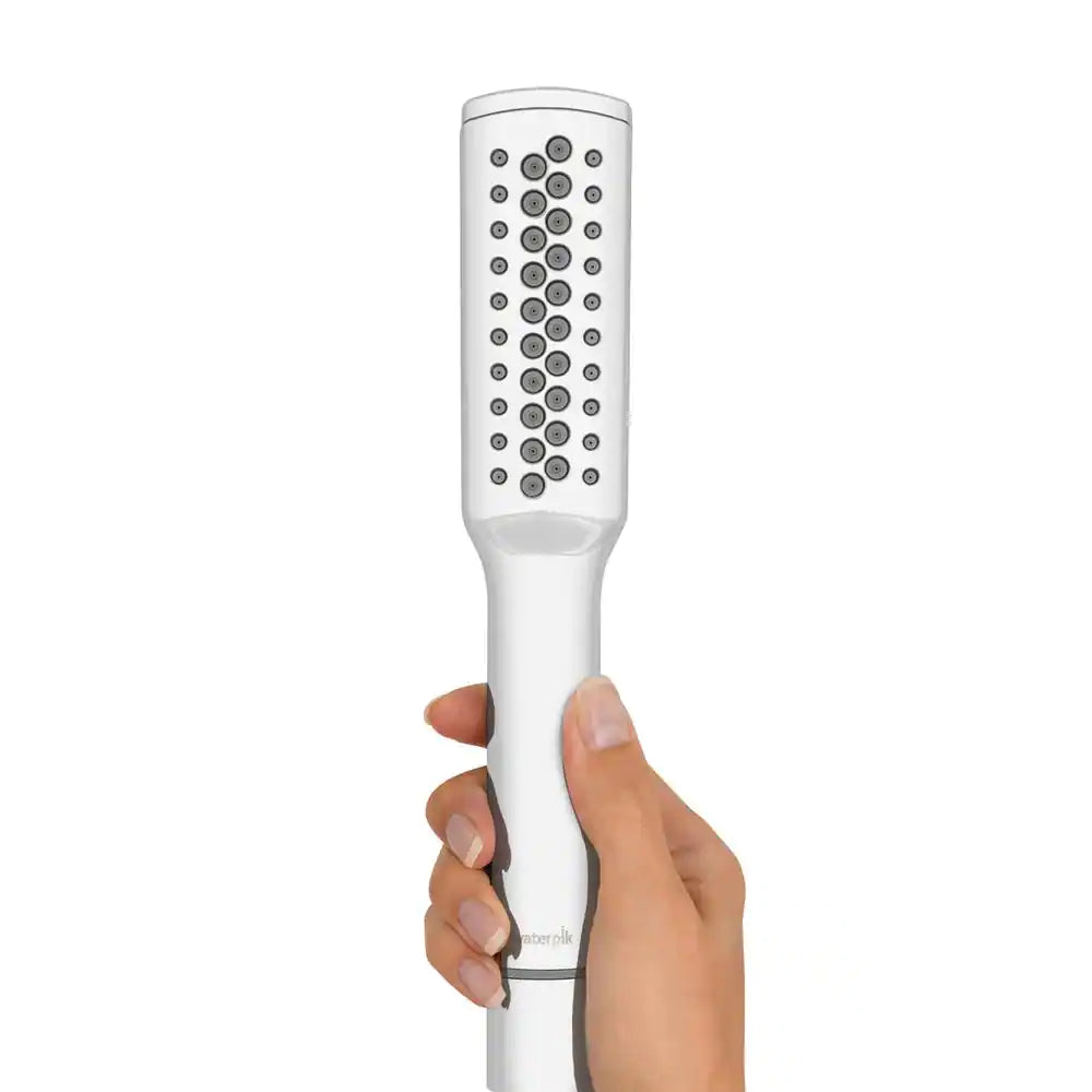 Waterpik 12-Spray Patterns with 1.8 GPM 7 in. Wall Mount High Pressure Dual Shower Head and Wand Shower Head in Chrome
