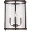 Monteaux Lighting 3-Light Bronze Pendant with Clear Glass Shade
