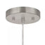 Hampton Bay Rigby 1-Light Brushed Nickel Mini Pendant, Farmhouse Hanging Light, Kitchen Pendant Lighting