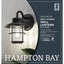 Hampton Bay 1-Light Black Outdoor Wall Lantern Sconce (2-Pack)