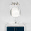 Hampton Bay Elmcroft 18.25 in. 2-Light Brushed Nickel Modern Farmhouse Bathroom Vanity Light with Metal Shades