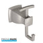MOEN Hensley Double Robe Hook with Press and Mark in Brushed Nickel