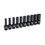 GEARWRENCH 1/2 in. Drive 6-Point SAE Deep Universal Impact Socket Set (10-Piece)