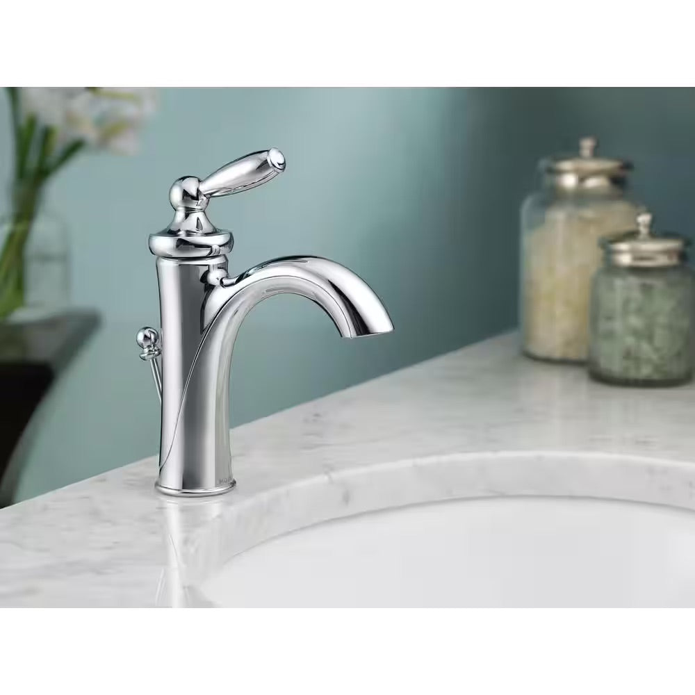 MOEN Brantford Single Hole Single-Handle High-Arc Bathroom Faucet in Chrome