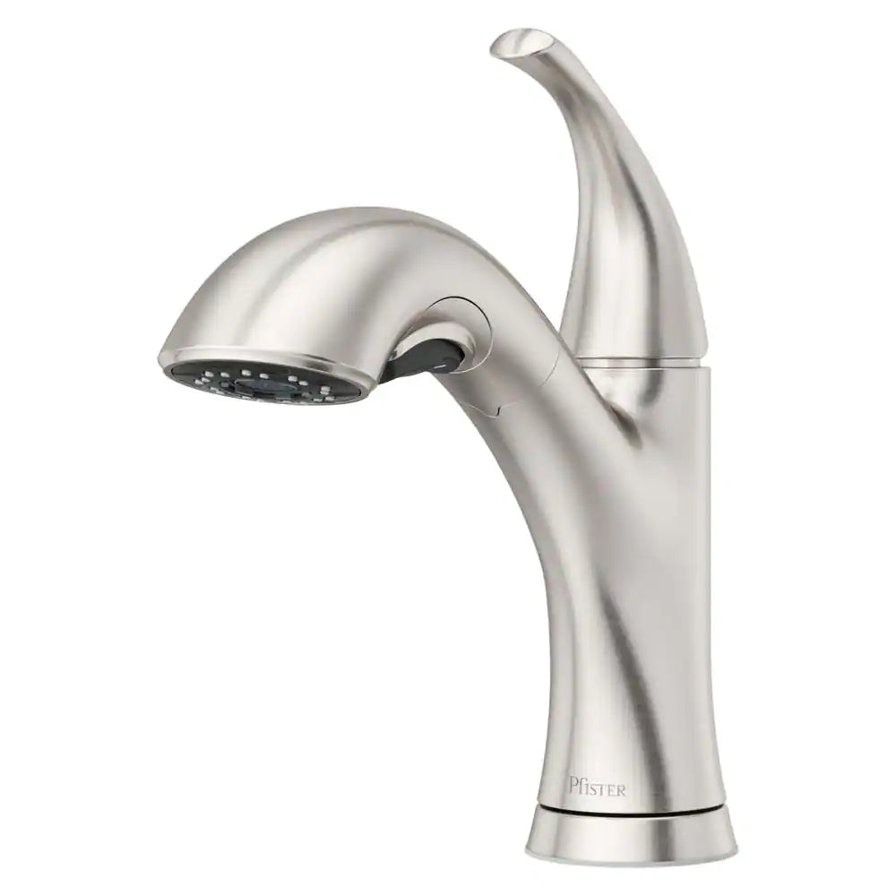 Pfister Wray Single-Handle Pull-Out Sprayer Kitchen Faucet in Spot Defense Stainless Steel