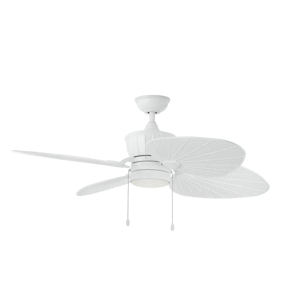 Home Decorators Collection Pompeo 52 in. Integrated LED Indoor/Outdoor White Ceiling Fan with Light Kit