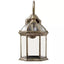 LamQee 1-Light E26 Antique Brass Outdoor Wall Lantern Sconce-Light with Clear Glass for Patio or Porch