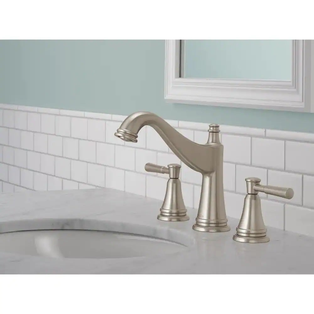 Delta Mylan 8 in. Widespread 2-Handle Bathroom Faucet in SpotShield Brushed Nickel