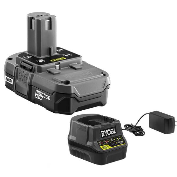 RYOBI ONE+ 18V 10 in. Cordless Battery String Trimmer and Edger with 1.5 Ah Battery and Charger